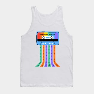 Cassette Groovy Art Tank Top